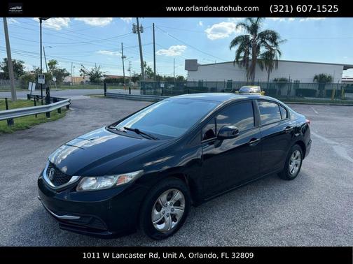 Crystal Black Pearl 2013 Honda Civic LX