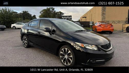 Crystal Black Pearl 2013 Honda Civic Si