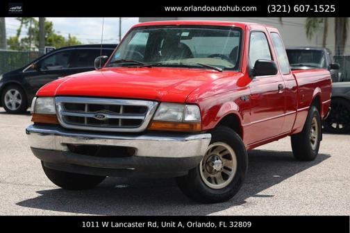 Red 1999 Ford Ranger XLT SuperCab