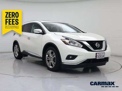 White 2016 Nissan Murano Platinum