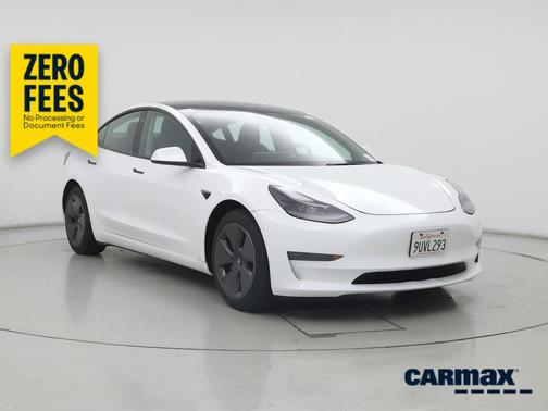 White 2022 Tesla Model 3 Long Range