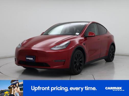 Red 2020 Tesla Model Y Long Range