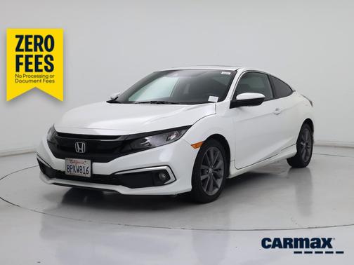White 2019 Honda Civic EX