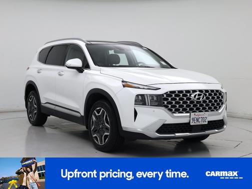 White 2023 Hyundai SANTA FE HEV Limited
