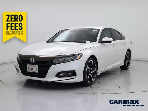 White 2019 Honda Accord Sport
