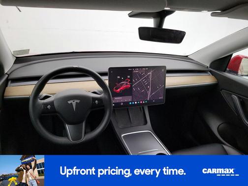 Red 2021 Tesla Model Y Long Range