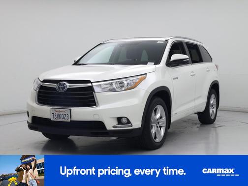 White 2016 Toyota Highlander Hybrid Limited Platinum