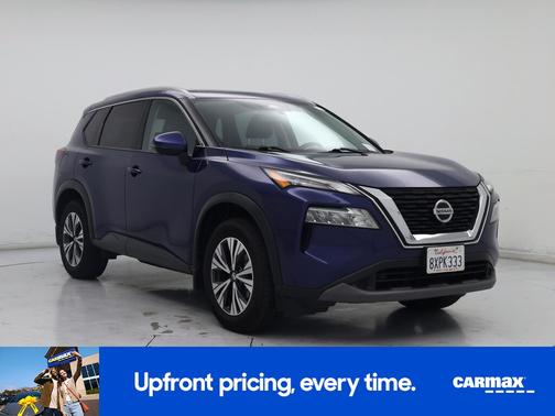 Blue 2021 Nissan Rogue SV