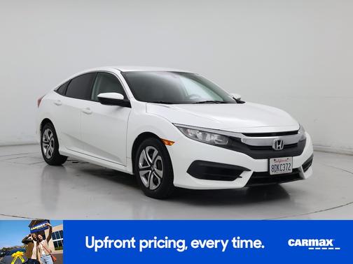 White 2018 Honda Civic LX