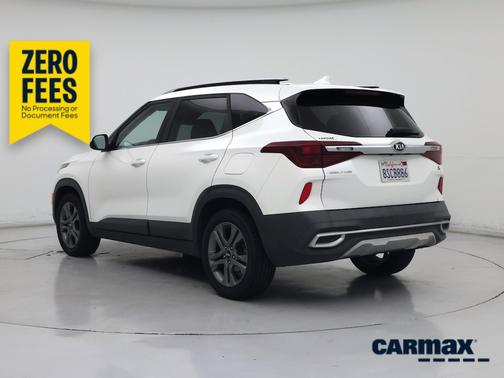 White 2021 Kia Seltos S