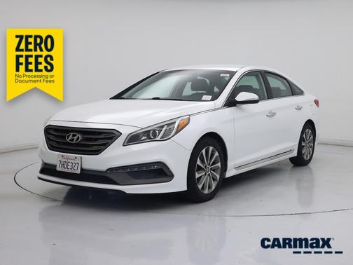 White 2015 Hyundai SONATA Sport