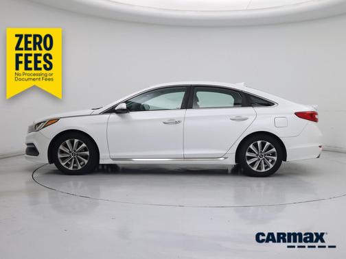 White 2015 Hyundai SONATA Sport
