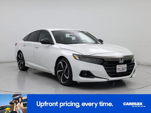 White 2022 Honda Accord Sport