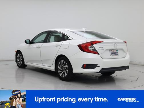 White 2018 Honda Civic EX