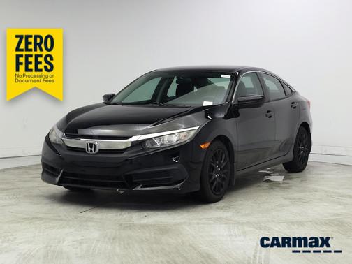 Black 2017 Honda Civic LX