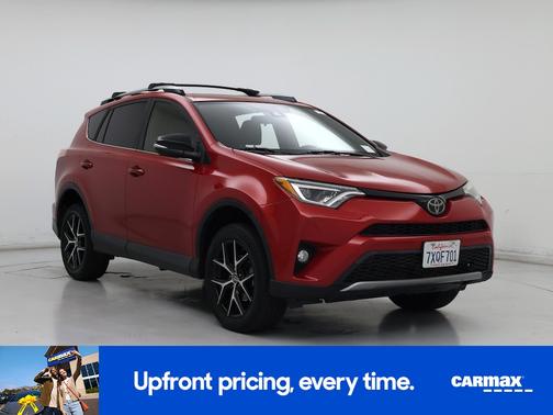 Red 2017 Toyota RAV4 SE