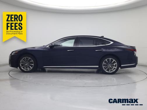 Blue 2018 Lexus LS 500