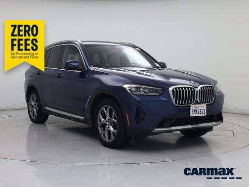 Blue 2022 BMW X3 sDrive30i