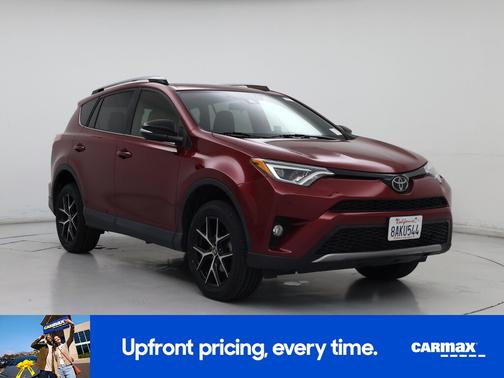 Red 2018 Toyota RAV4 SE