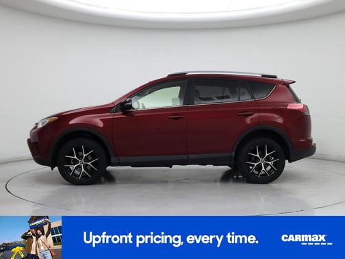Red 2018 Toyota RAV4 SE