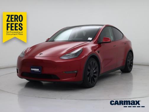Red 2023 Tesla Model Y Performance