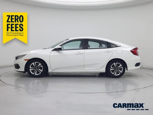 White 2018 Honda Civic LX