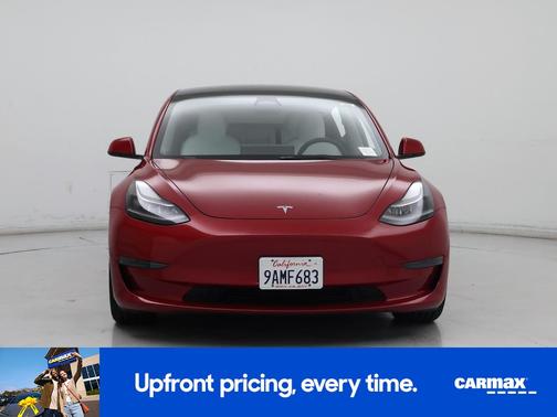 Red 2022 Tesla Model 3