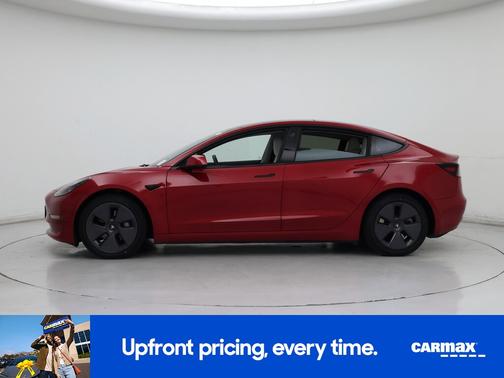 Red 2022 Tesla Model 3