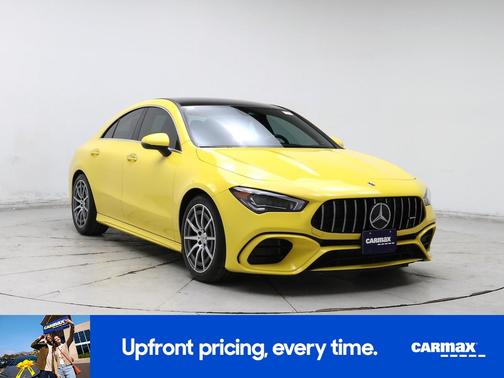 Yellow 2021 Mercedes-Benz AMG CLA 45