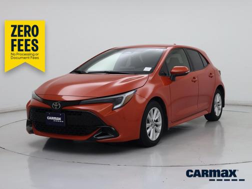 Orange 2023 Toyota Corolla Hatchback SE