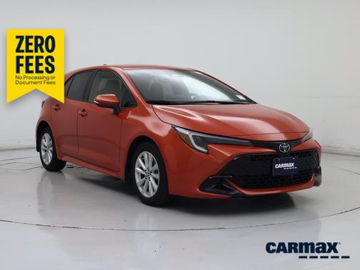 Orange 2023 Toyota Corolla Hatchback SE