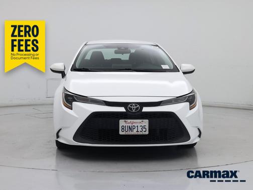 White 2021 Toyota Corolla LE