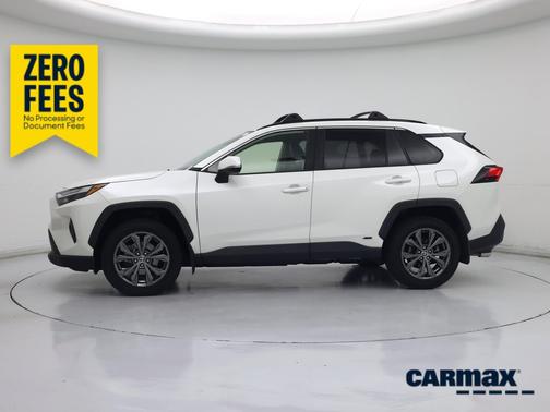 White 2022 Toyota RAV4 Hybrid XLE Premium
