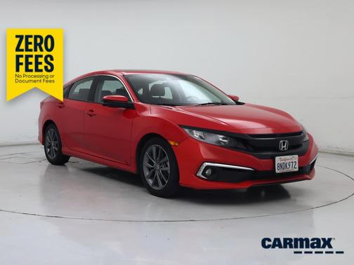 Red 2019 Honda Civic EX