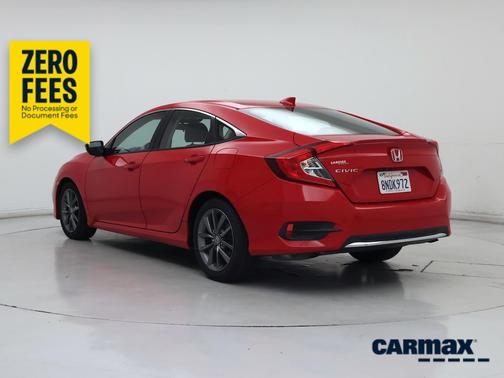 Red 2019 Honda Civic EX