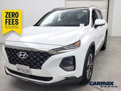 White 2020 Hyundai SANTA FE Limited