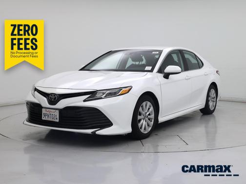 White 2019 Toyota Camry LE
