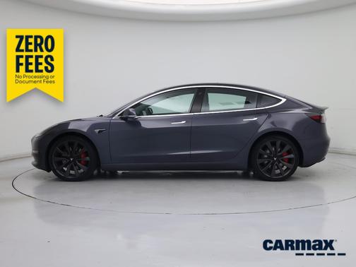 Gray 2020 Tesla Model 3 Performance