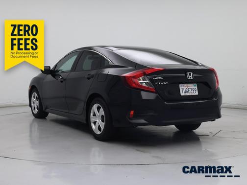 Black 2016 Honda Civic LX