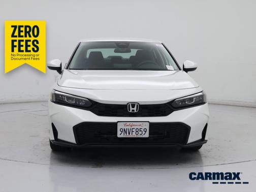 White 2025 Honda Civic LX