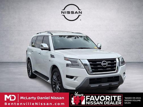 Aspen White TriCoat Pearl 2022 Nissan Armada Platinum 4WD