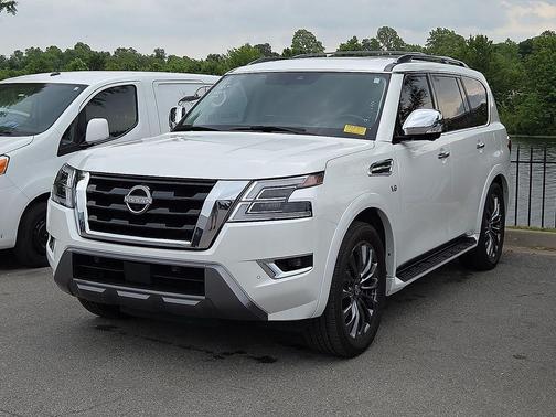 Aspen White TriCoat Pearl 2022 Nissan Armada Platinum 4WD