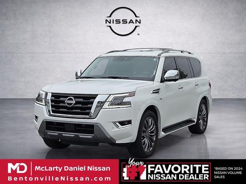Aspen White TriCoat Pearl 2022 Nissan Armada Platinum 4WD