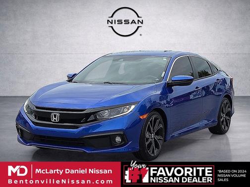 Aegean Blue Metallic 2020 Honda Civic Sport