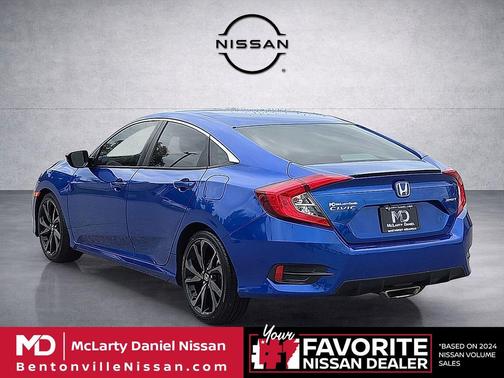 Aegean Blue Metallic 2020 Honda Civic Sport