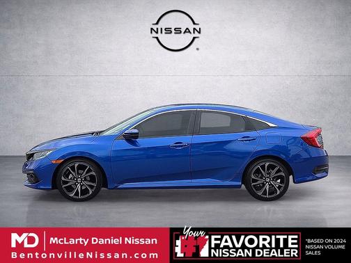 Aegean Blue Metallic 2020 Honda Civic Sport