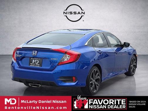 Aegean Blue Metallic 2020 Honda Civic Sport