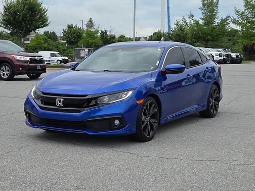 Aegean Blue Metallic 2020 Honda Civic Sport