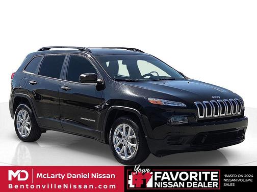 Diamond Black Crystal Pearlcoat 2017 Jeep Cherokee Sport