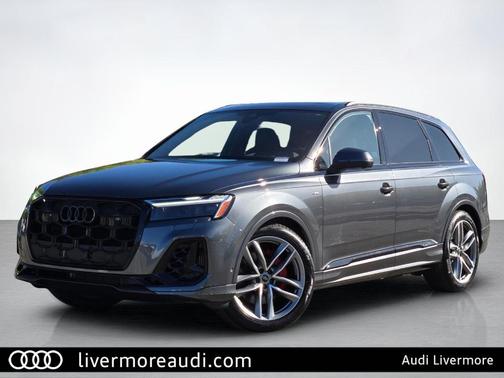 Gray 2026 Audi Q7 55 Prestige